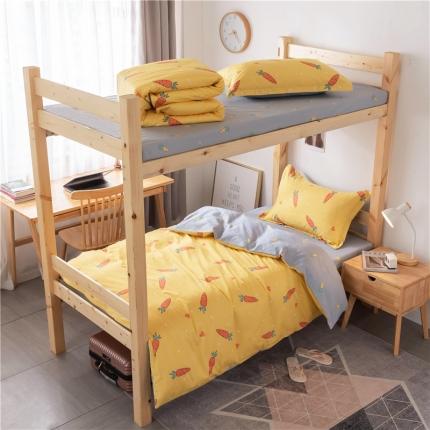 91家纺网 家纺一手货源 找家纺 芃成家纺 2021新款学生三件套 可爱萝卜