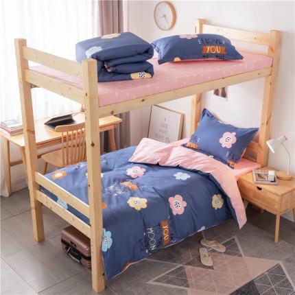 91家纺网 家纺一手货源 找家纺 芃成家纺 2021新款学生三件套 那年花开