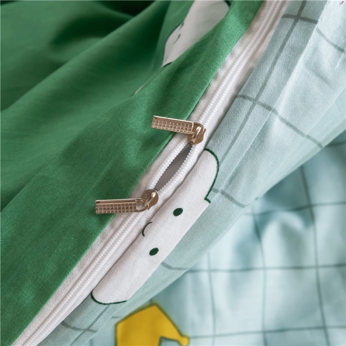 91家纺网 家纺一手货源 找家纺 芃成家纺 2021新款学生三件套 动漫恐龙