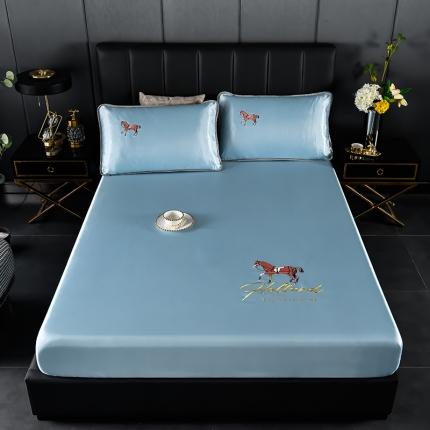 91家纺网 家纺一手货源 找家纺 （总）芃成家纺 2021新款冰丝凉席刺绣床笠款