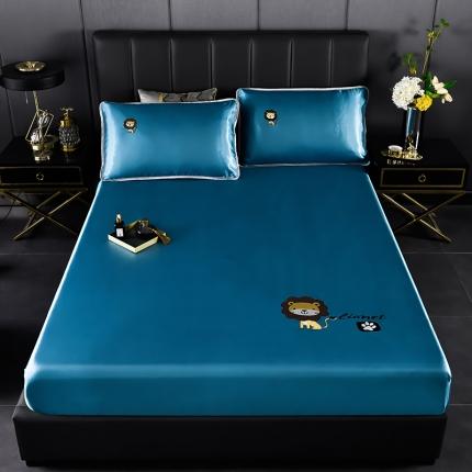 91家纺网 家纺一手货源 找家纺 （总）芃成家纺 2021新款冰丝凉席刺绣床笠款