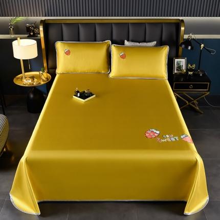 91家纺网 家纺一手货源 找家纺 （总）芃成家纺 2021新款冰丝凉席刺绣床单款