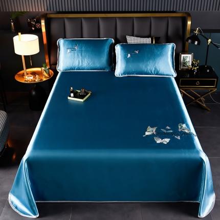 91家纺网 家纺一手货源 找家纺 （总）芃成家纺 2021新款冰丝凉席刺绣床单款