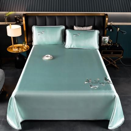 91家纺网 家纺一手货源 找家纺 （总）芃成家纺 2021新款冰丝凉席刺绣床单款