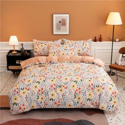 91家纺网 家纺一手货源 找家纺 （总）芃成家纺 2021新款棉加绒四件套