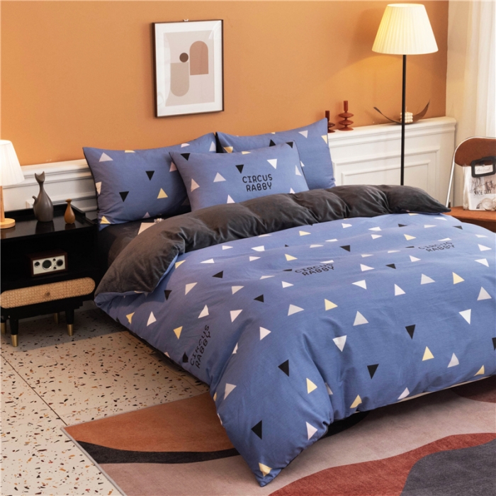 91家纺网 家纺一手货源 找家纺 芃成家纺 2021新款棉加绒四件套 爱巢