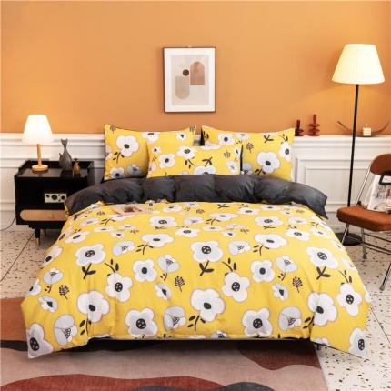 芃成家纺 2021新款棉加绒四件套 东洋之花