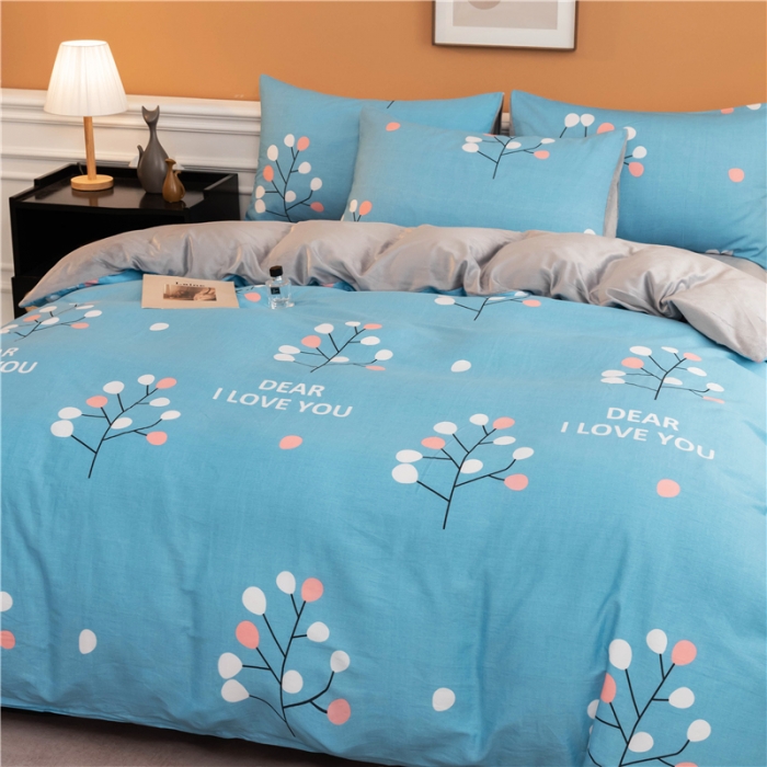 91家纺网 家纺一手货源 找家纺 芃成家纺 2021新款棉加绒四件套 记忆柔情