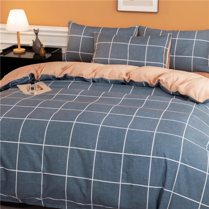 91家纺网 家纺一手货源 找家纺 芃成家纺 2021新款棉加绒四件套 简约格调