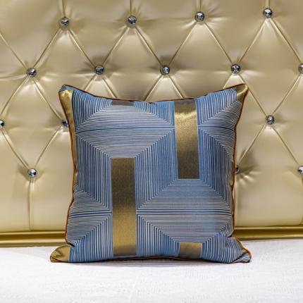 91家纺网 家纺一手货源 找家纺 （总）跨境北欧沙发客厅靠枕简约汽车护腰靠垫高档轻奢抱枕-竖条