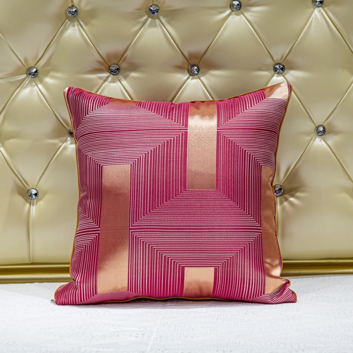 91家纺网 家纺一手货源 找家纺 （总）跨境北欧沙发客厅靠枕简约汽车护腰靠垫高档轻奢抱枕-竖条