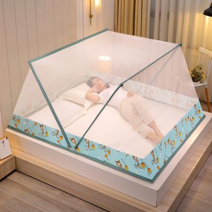 91家纺网 家纺一手货源 找家纺 迪凡保罗  2021新款升级固定器防蚊布网红折叠式蚊帐郊游去