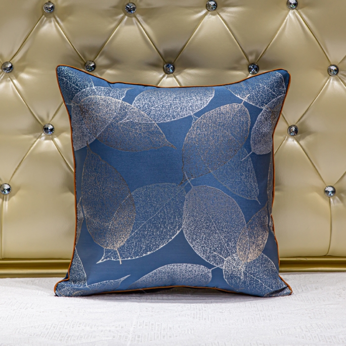 91家纺网 家纺一手货源 找家纺 （总）跨境电商亚马逊北欧沙发靠垫高档轻奢抱枕-树叶