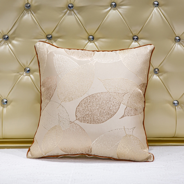 91家纺网 家纺一手货源 找家纺 （总）跨境电商亚马逊北欧沙发靠垫高档轻奢抱枕-树叶