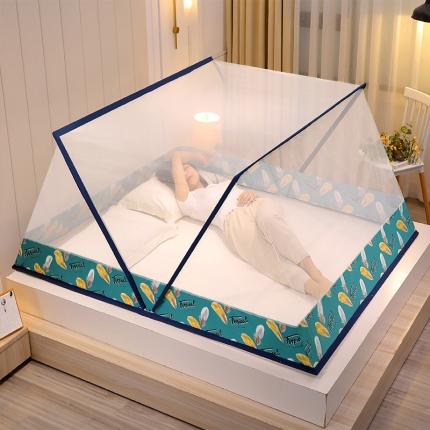 91家纺网 家纺一手货源 找家纺 迪凡保罗  2021新款升级固定器防蚊布网红折叠式蚊帐羽之恋