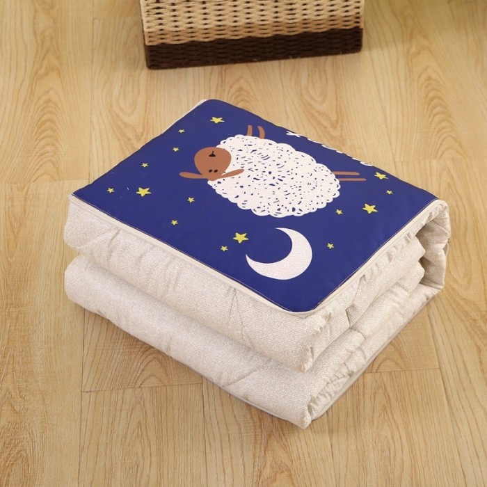 91家纺网 家纺一手货源 找家纺 金纳抱枕被 2021新款数码印花抱枕被靠枕垫 无质量问题 只换不退 星星羊