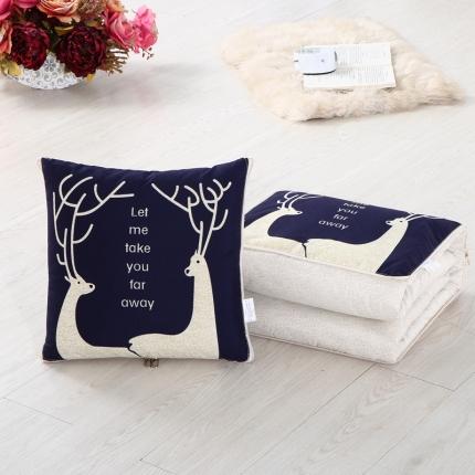 91家纺网 家纺一手货源 找家纺 金纳抱枕被 2021新款数码印花抱枕被靠枕垫 无质量问题 只换不退 双鹿