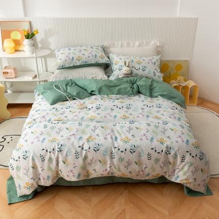 91家纺网 家纺一手货源 找家纺 （总）金丝鸟家纺 2021新款花卉全棉四件套