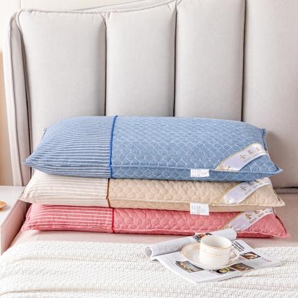 （总）逸林枕芯 2021新款全棉水洗绗缝可拆卸全荞麦枕头枕芯