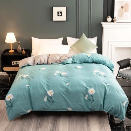 91家纺网 家纺一手货源 找家纺 芃成家纺 2021新款棉加绒单被套 小雏菊