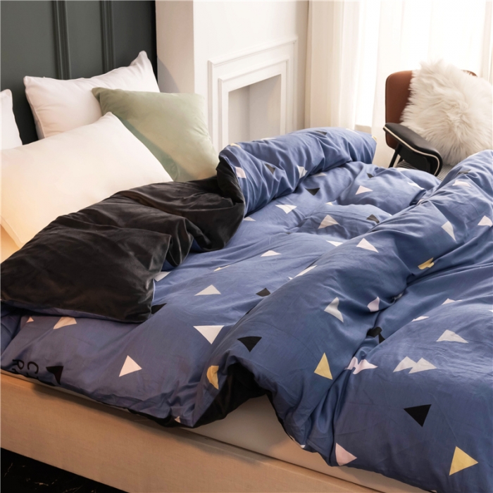 91家纺网 家纺一手货源 找家纺 芃成家纺 2021新款棉加绒单被套 爱巢