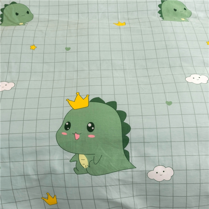 91家纺网 家纺一手货源 找家纺 芃成家纺 2021新款棉加绒单被套 动漫恐龙