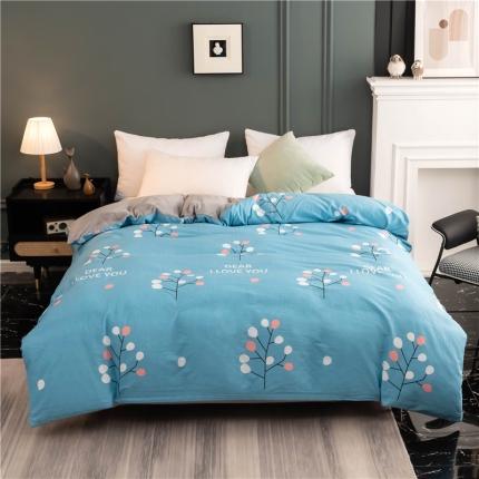 芃成家纺 2021新款棉加绒单被套 记忆柔情