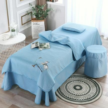 （总）2025新款凉感丝美容床单款四件套-罗马假日系列