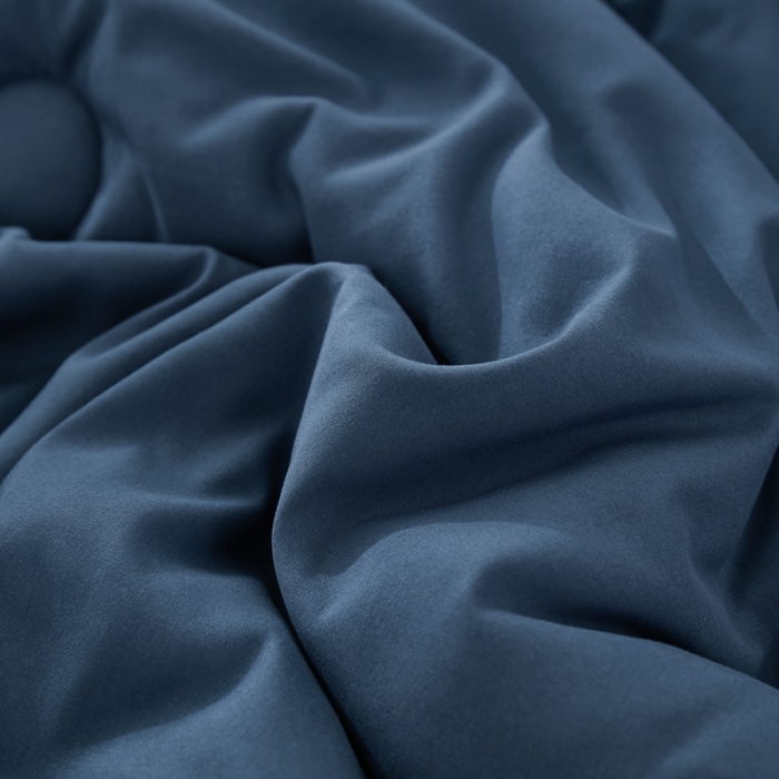 91家纺网 家纺一手货源 找家纺 啊雅 2025新款高克重面料立体冬被 暖蓝