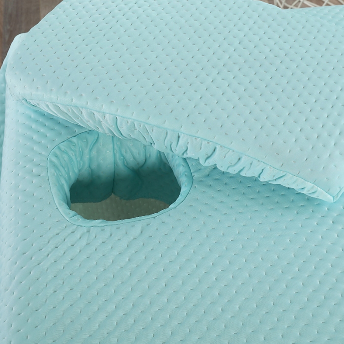 91家纺网 家纺一手货源 找家纺 2025新款凉感丝美容床单款四件套-罗马假日系列 天蓝