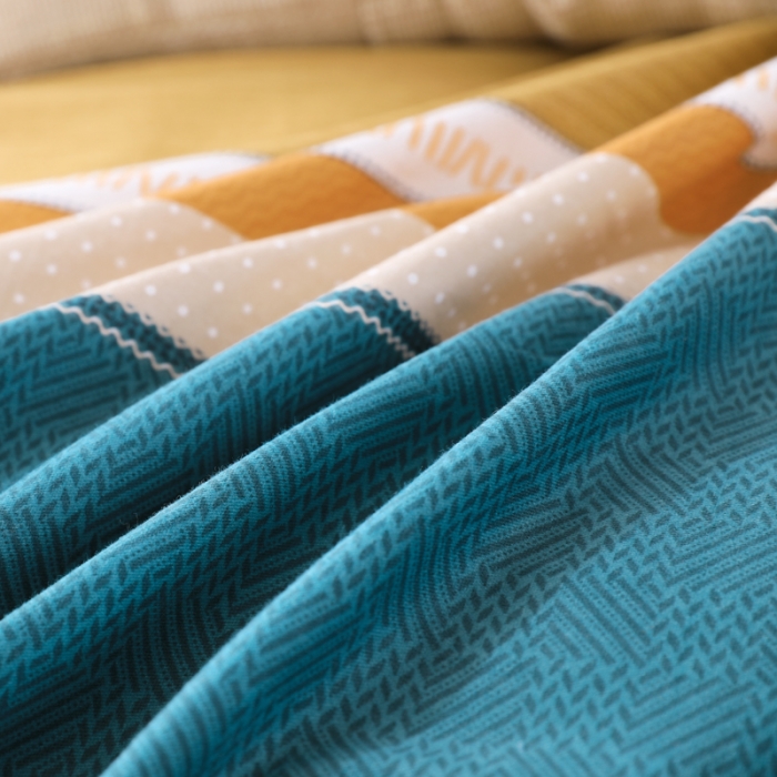 91家纺网 家纺一手货源 找家纺 金纱玉纺 2022新款全棉磨毛四件套 飞行日记