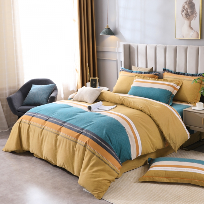 91家纺网 家纺一手货源 找家纺 金纱玉纺 2022新款全棉磨毛四件套 飞行日记