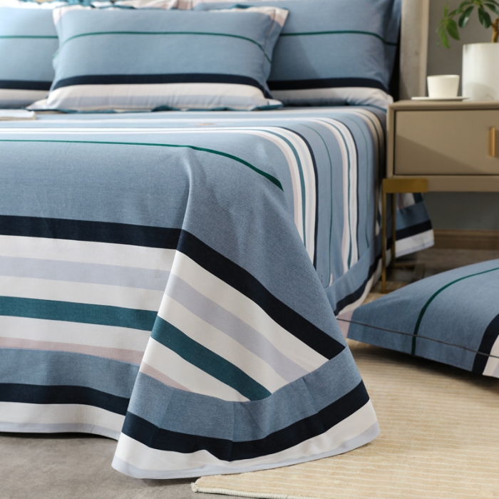 91家纺网 家纺一手货源 找家纺 金纱玉纺 2022新款全棉磨毛四件套 昆虫记