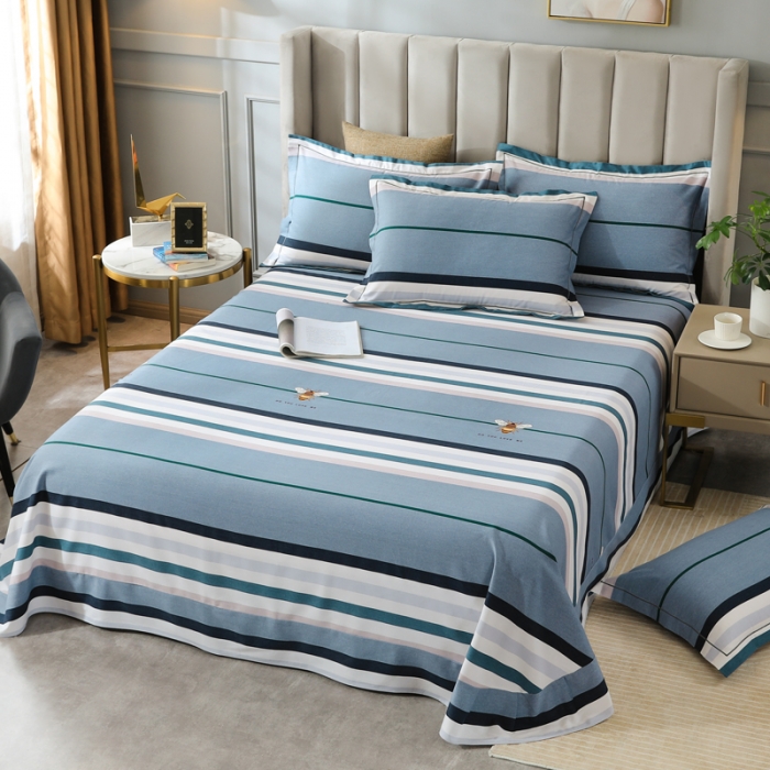 91家纺网 家纺一手货源 找家纺 金纱玉纺 2022新款全棉磨毛四件套 昆虫记