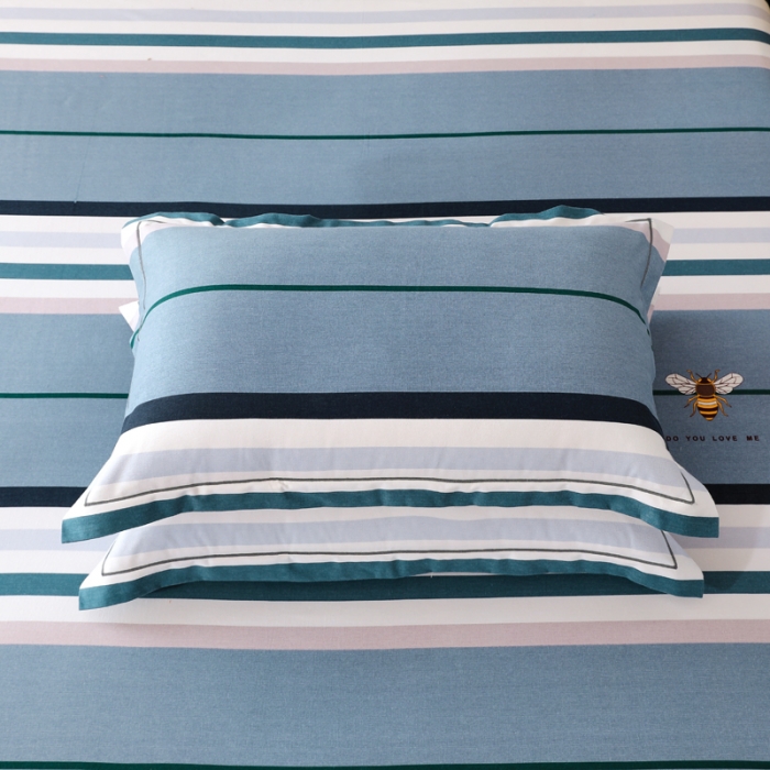 91家纺网 家纺一手货源 找家纺 金纱玉纺 2022新款全棉磨毛四件套 昆虫记