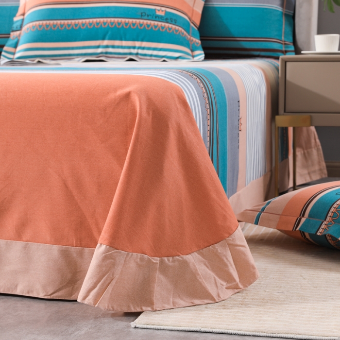 91家纺网 家纺一手货源 找家纺 金纱玉纺 2022新款全棉磨毛四件套 炫彩