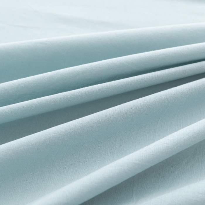 91家纺网 家纺一手货源 找家纺 蓝巢家纺 2021新款全棉水洗棉单床单 繁星蓝