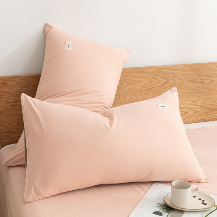 91家纺网 家纺一手货源 找家纺 蓝巢家纺 2021新款全棉水洗棉单床单 浅粉