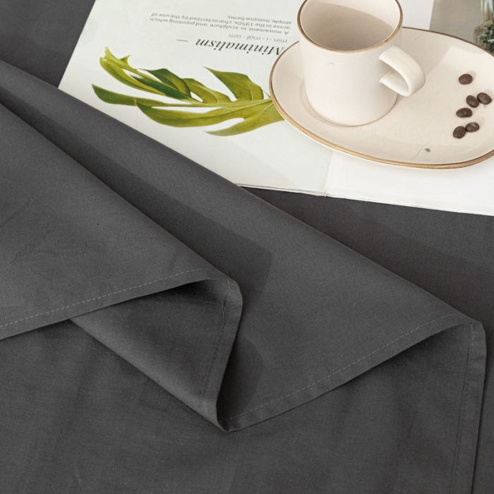 91家纺网 家纺一手货源 找家纺 蓝巢家纺 2021新款全棉水洗棉单床单 深灰