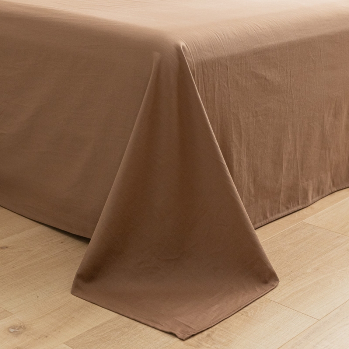 91家纺网 家纺一手货源 找家纺 蓝巢家纺 2021新款全棉水洗棉单床单 太妃糖