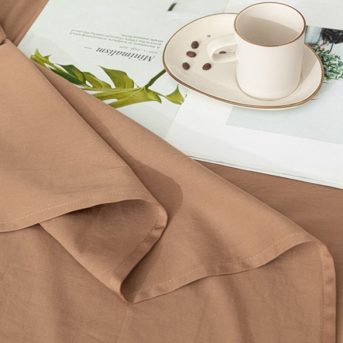 91家纺网 家纺一手货源 找家纺 蓝巢家纺 2021新款全棉水洗棉单床单 太妃糖