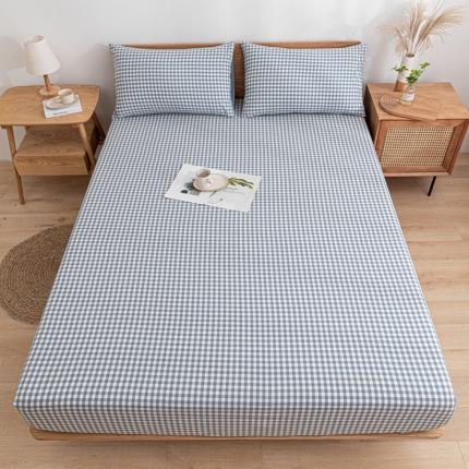 91家纺网 家纺一手货源 找家纺 （总）蓝巢家纺 2021新款全棉水洗棉单床笠