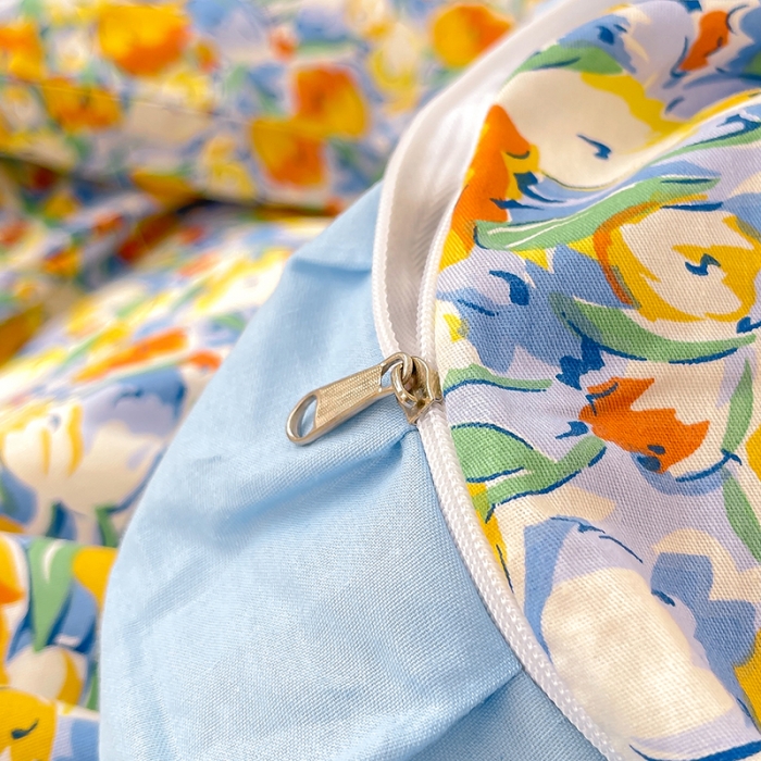 91家纺网 家纺一手货源 找家纺 （总）金丝鸟 2021新款全棉韩版床裙款四件套