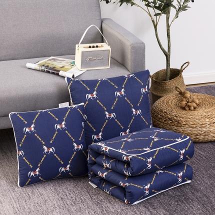 宝马家纺 2022新款精梳棉抱枕被 罗马假日