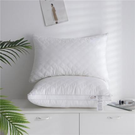91家纺网 家纺一手货源 找家纺 （总）其乐枕芯 2021新款全棉绗缝羽丝绒枕超30天不退不换 