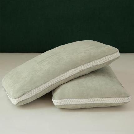 91家纺网 家纺一手货源 找家纺 （总）多点家居 2021新款麂皮绒热熔棉枕45*70/只