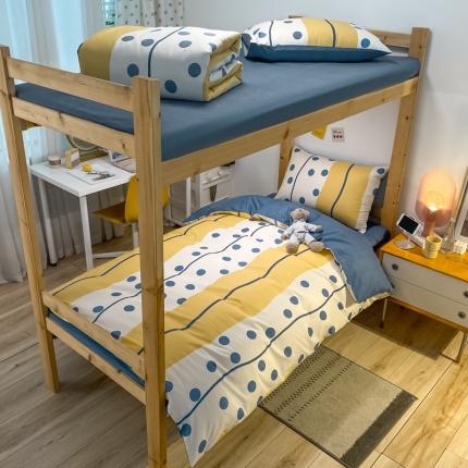 91家纺网 家纺一手货源 找家纺 （总）金爱家2021新款纯棉时尚简约北欧学生床三件套