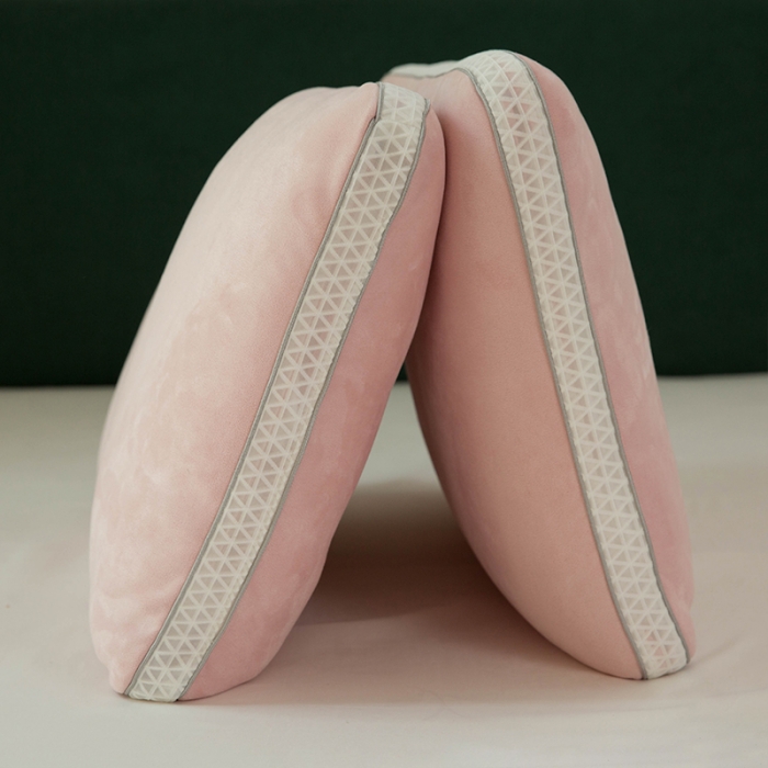 91家纺网 家纺一手货源 找家纺 （总）多点家居 2021新款麂皮绒热熔棉枕45*70/只