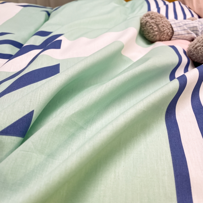 91家纺网 家纺一手货源 找家纺 金爱家2021新款纯棉时尚简约北欧学生床三件套 梵雅-粉