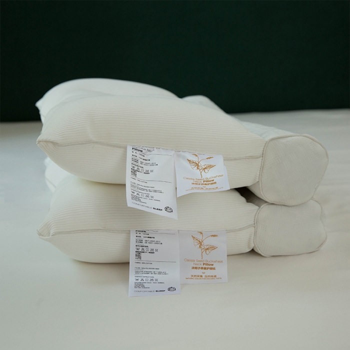 91家纺网 家纺一手货源 找家纺 多点家居 2021新款决明子荞麦护颈枕40*60/只